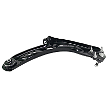 Front, Driver Side, Lower Complete Left-hand control arm assembly with pre-installed bushings and ball joint