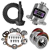 8.6" GM 3.73 Rear Ring & Pinion, Install Kit, 30spl Posi, Axle Bearings & Seals