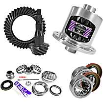 9.75" Ford 4.11 Rear Ring & Pinion, Install Kit, 34spl Posi, Axle Bearings