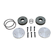 YHC50008 Yukon Hardcore Drive Flange Kit Dana 44 19-Spl Outer Stubs, Non-Engraved Caps