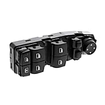 V20-73-0143 Front, Driver Side Window Switch Black