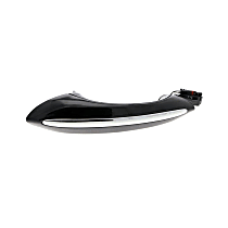 V20-85-0003 Rear, Driver Side Exterior Door Handle, Black with chrome insert