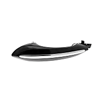 V20-85-0006 Rear, Driver Side Exterior Door Handle, Black with chrome insert