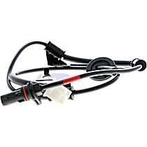 Rear, Passenger Side ABS Speed Sensor, Aftermarket Grade; Without Electric Parking Brake
