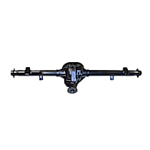 Rear, Driver or Passenger Side Axle Assembly, Ratio: 3.0, Ford . in. Ring Gear, Flat Flange Pinion Yoke, Without ABS, With Posi Traction, Does Not Include Hubs, Brakes, Backing Plates, Or Axle Shafts, Remanufactured, 5.8L 8Cyl