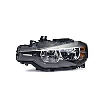 721.21.000.02 Driver Side Headlight Assembly (Halogen), Halogen - Replaces OE Number 63-11-7-338-709 - Sedan|Wagon