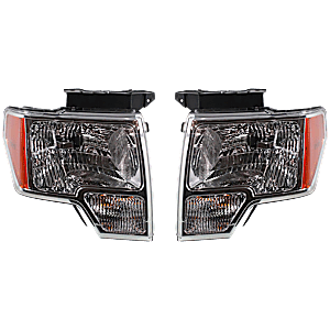 thumbnail image 2 of Evan-Fischer Driver Side Headlight For Ford F-150 2009-2014 – Halogen, CAPA Certified, Chrome Trim (DL3Z13008B) 2 of 5