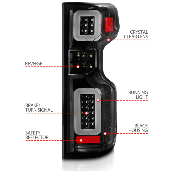 Anzo® 311414 Driver and Passenger Side LED Tail Light, With Anzo® 311414 Driver and Passenger Side LED Tail Light, With