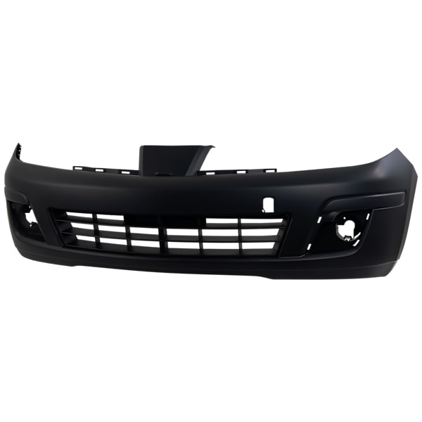 Replacement Front Primed Bumper Cover, Hatchback/Sedan, With Fog Light