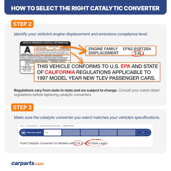 Catco® 774377 Front Driver Side Catalytic Converter 6 4 0 CARB and