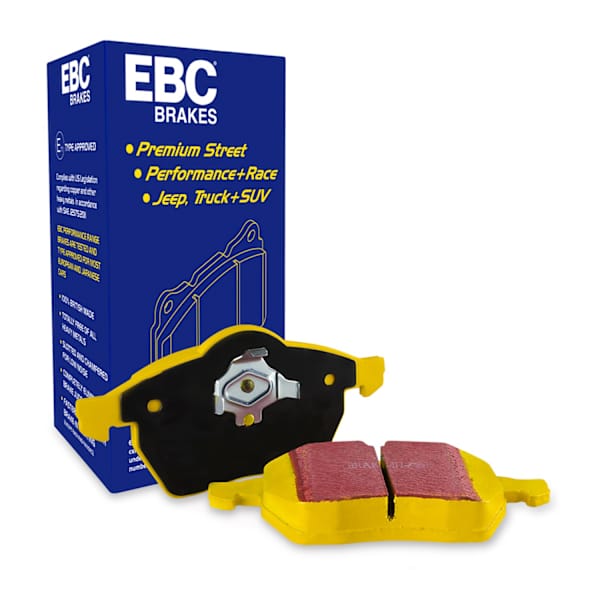 EBC® DP42302R Front 2Wheel Set Aramid Fiber Brake Pads, Yellowstuff