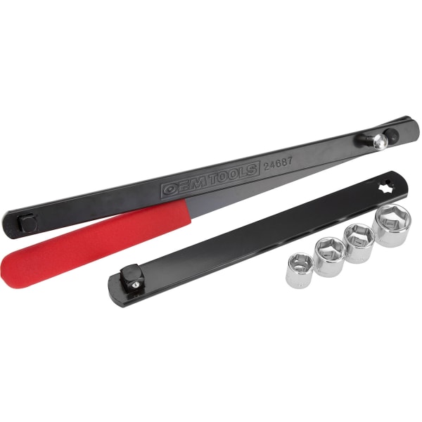 Serpentine belt tensioner tool outlet