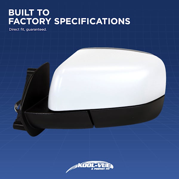 Kool Vue Passenger Side Mirror, Manual Adjust, Heated, Paintable 