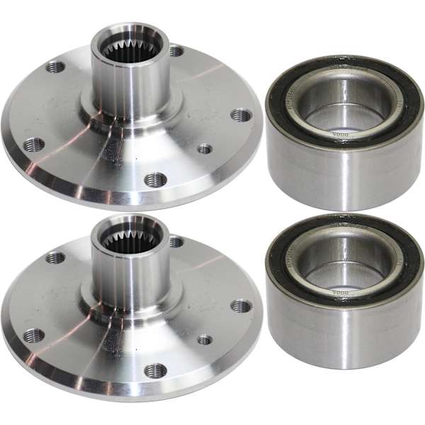 TrueDrive 4Piece Kit Rear, Driver and Passenger Side Wheel Hub, includes Wheel Bearings KIT