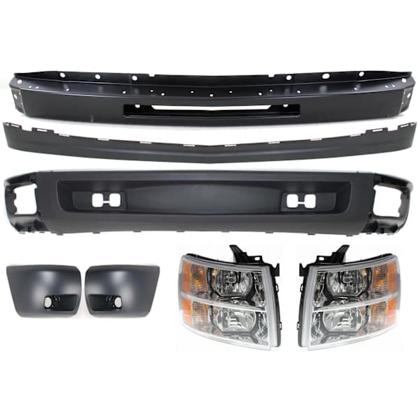 Replacement 7Piece Kit Driver and Passenger Side Headlights with