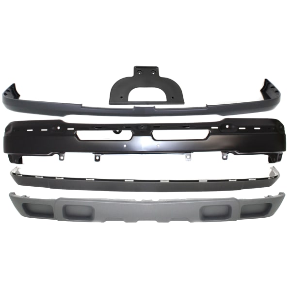 Replacement 5Piece Kit Front Primed Bumper Cover, includes Bumper