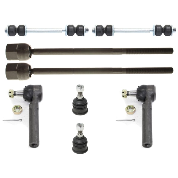 TrueDrive 8Piece Kit Front, Driver and Passenger Side Suspension, includes Ball Joint, Sway Bar