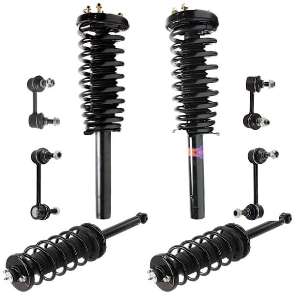 TrueDrive 8Piece Kit Fully Loaded Struts with Sway Bar Links KIT