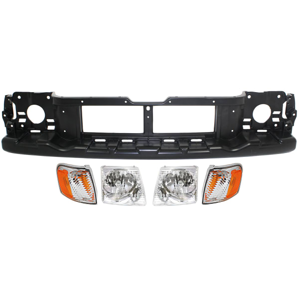 Replacement 5Piece Kit Header Panel, includes Header Panel, Corner