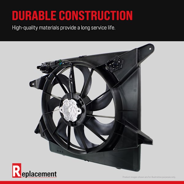 Replacement Radiator Fan - Fan Blade, Motor and Shroud M160951