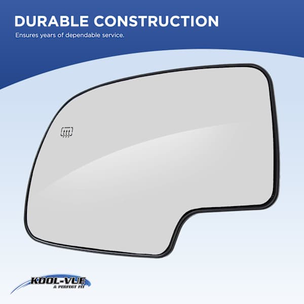 Kool Vue Passenger Side Mirror Glass, Heated, With Blind Spot