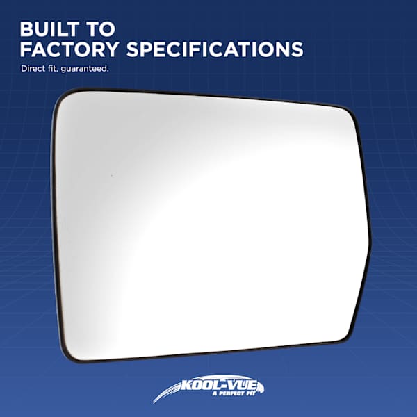 Kool Vue Passenger Side Mirror Glass, Heated, With Blind Spot 