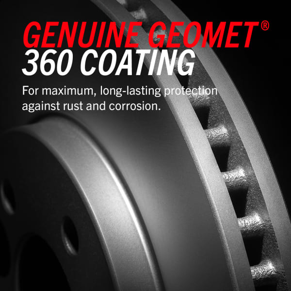 Powerstop® CRK4116 Front and Rear Genuine Geomet Coated Rotor and
