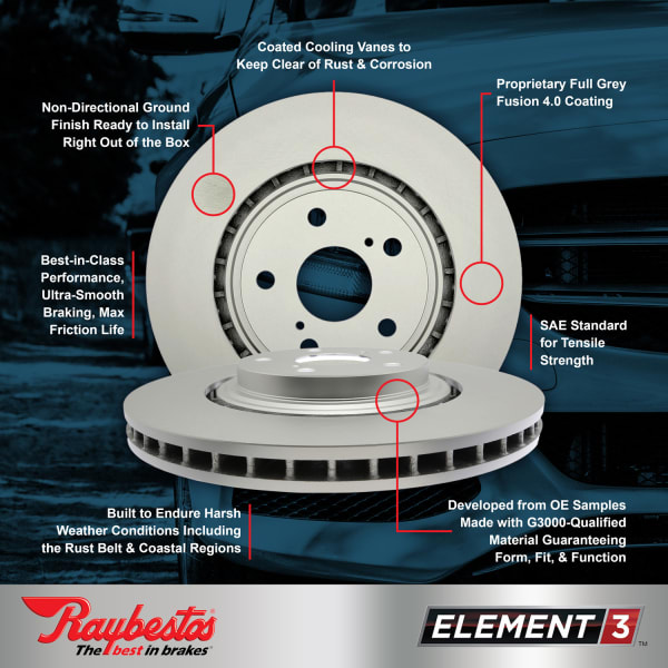 Raybestos® 980789FZN Front, Driver or Passenger Side Brake