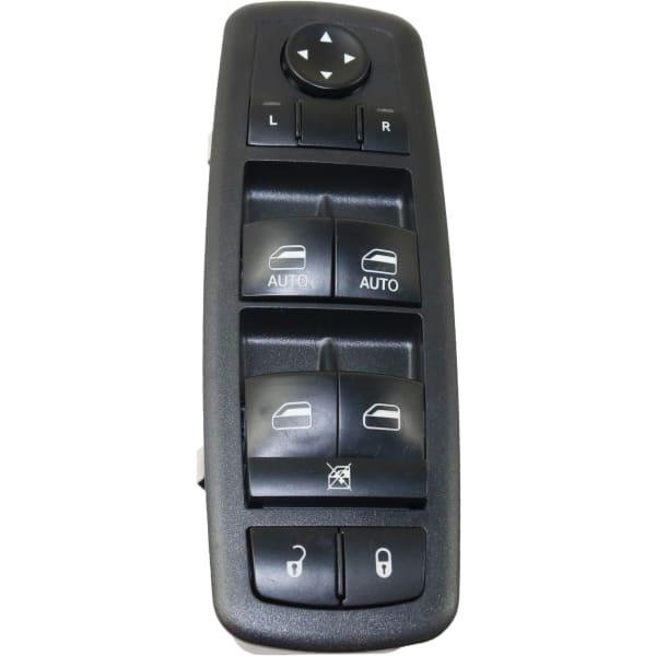 Replacement Front, Driver Side Window Switch, Black, 10-Button, with Auto  Up/Down, without Power Folding Mirror Switch RD50520014