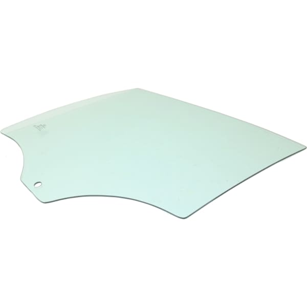 Replacement Rear, Passenger Side Door Glass, Green Tint, Without  