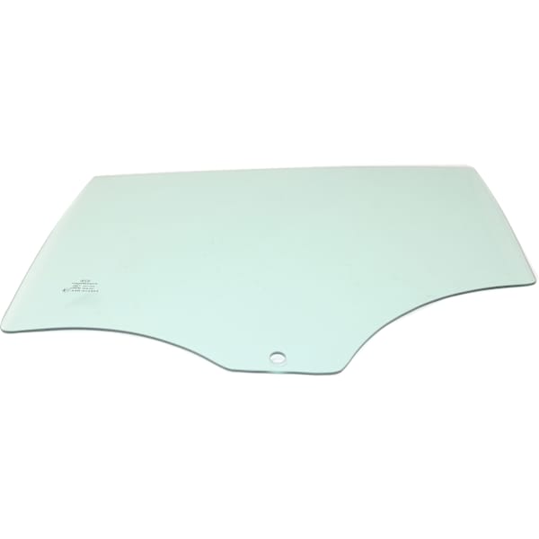 Replacement Rear, Passenger Side Door Glass, Green Tint, Without  