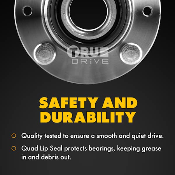 TrueDrive Front, Driver or Passenger Side Wheel Hub, With Bearing  