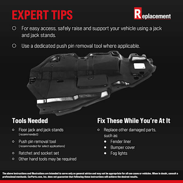 Replacement Front Engine Splash Shield RH31010045