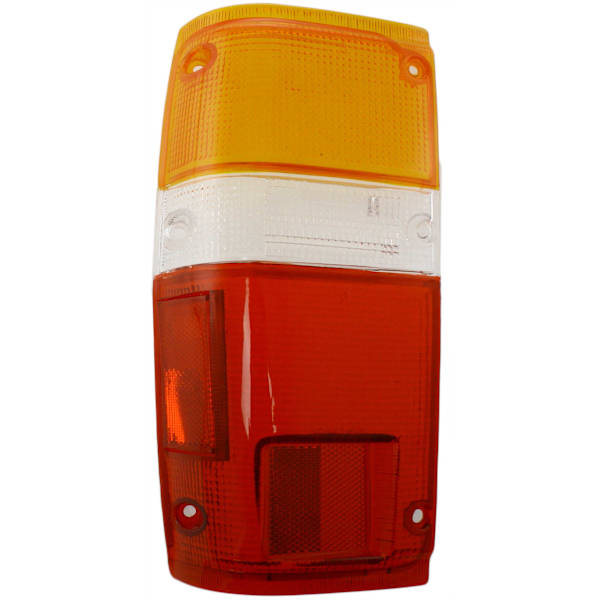 Replacement Tail Light Lens Driver and Passenger Side, Amber, clear