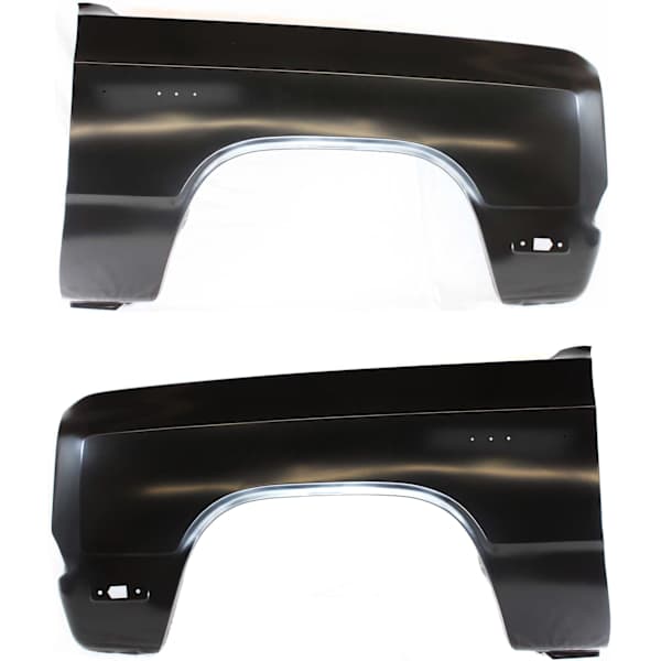 Replacement Front, Driver and Passenger Side Fenders, With emblem