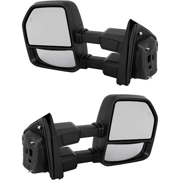 Kool Vue Driver and Passenger Side Towing Mirrors, Power Upper, Manual