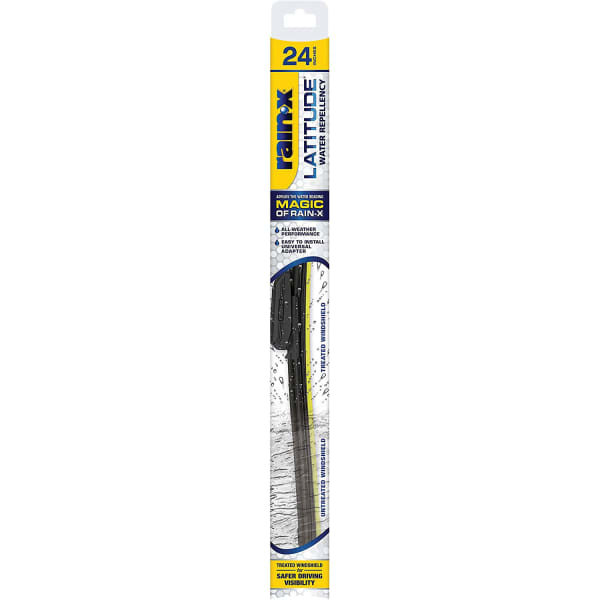 Rain-X® SET-R49850021 Front, Driver and Passenger Side and Rear Latitude  Water Repellency 2-n-1 Series and Rearview Series Wiper Blades, Driver Side  - 24 in.; Passenger Side - 18 in.; Rear - 11 in.