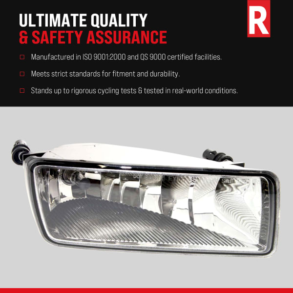 Replacement Front, Driver and Passenger Side Fog Lights