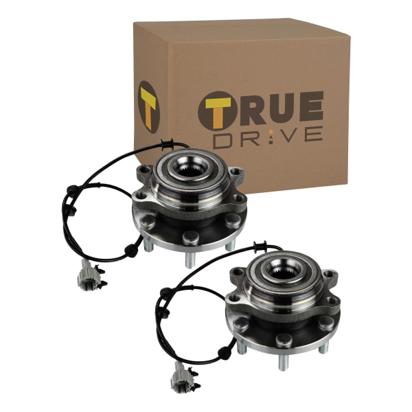 TrueDrive Front, Driver and Passenger Side Wheel Hubs, With