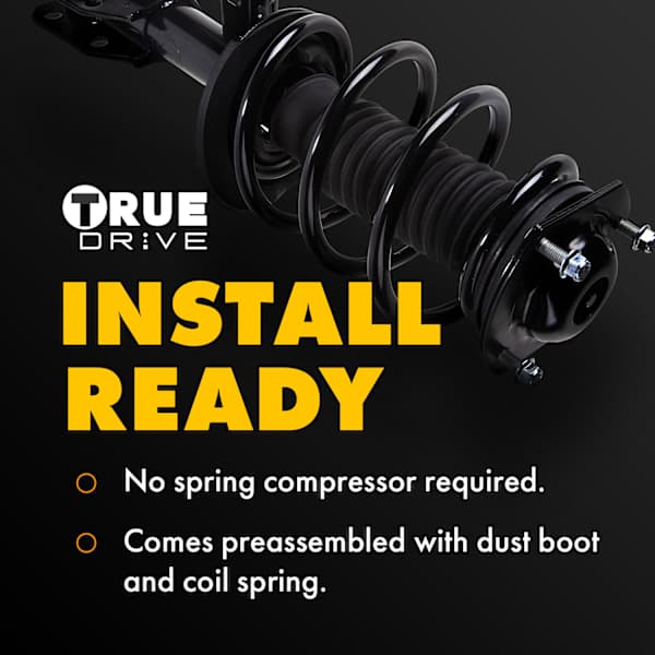TrueDrive Front, Driver and Passenger Side Loaded Struts, Sedan 