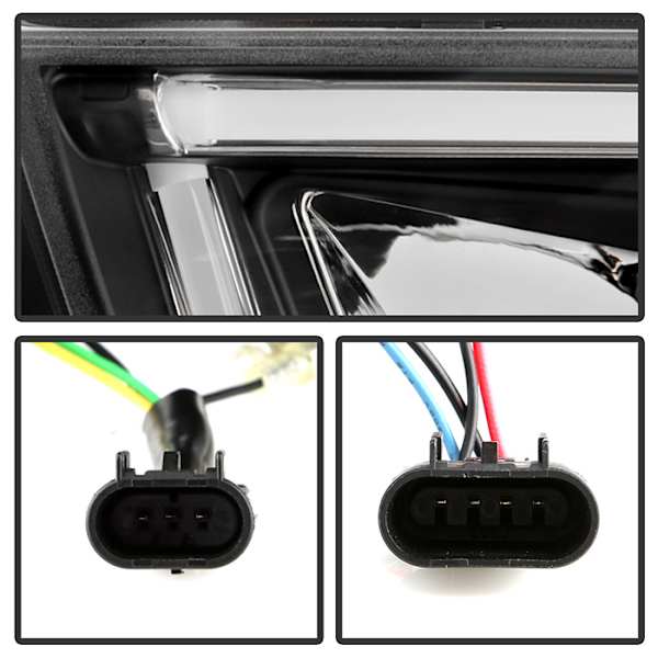 Spyder® 5088499 Driver and Passenger Side Halogen/LED Platinum 