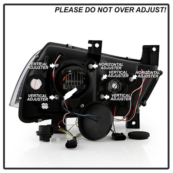 Spyder® 5088499 Driver and Passenger Side Halogen/LED Platinum 