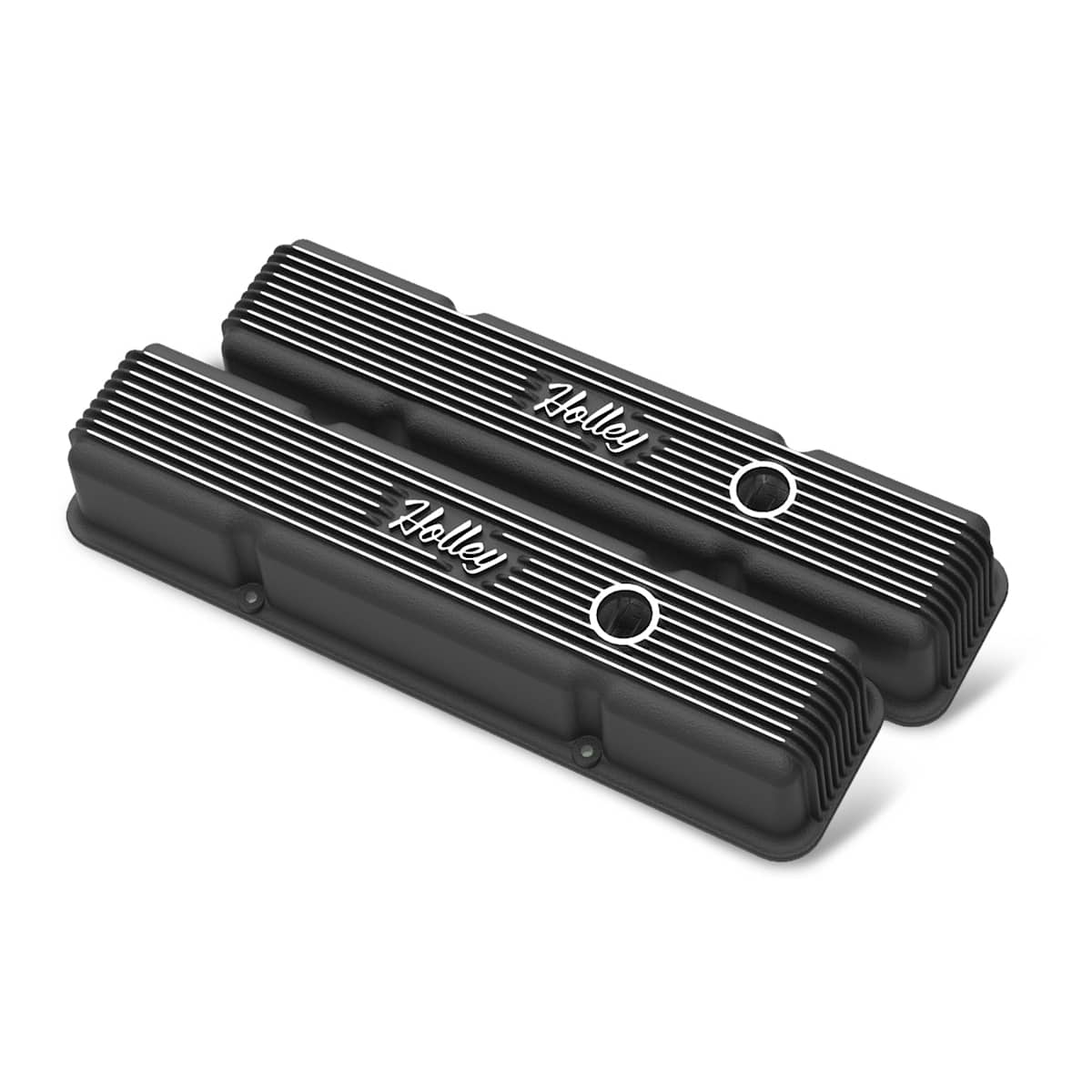 Holley SBC Finned Series Valve Cover Set