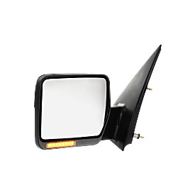 Mirror Manual Folding Heated - Driver Side, Power Glass, In-housing Signal Light, Textured Black