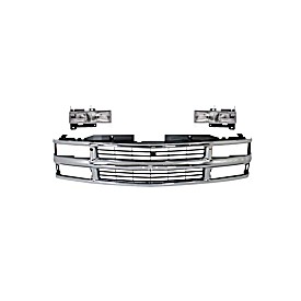 Replacement Headlight and Grille Assembly Kit - DOT/SAE Compliant