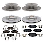 Raybestos® 2007 Nissan Altima Base 4 Cyl 2.5L - Rear Brake Disc and Pad Kit, Plain Surface, 5 Lugs, 291.59 mm, OE Equipped with Ceramic Pads, R-Line Series