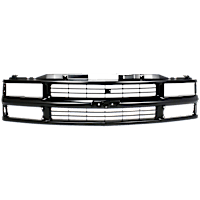 Grille, Painted Black, For Models with Composite Headlamp