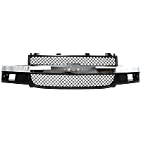 Grille Assembly, Gray Shell and Insert, For Models with Composite Headlights