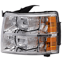 Driver Side Halogen Headlight, with Bulb, Clear Lens