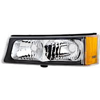 Front, Driver Side Turn Signal Light, Without bulb(s)